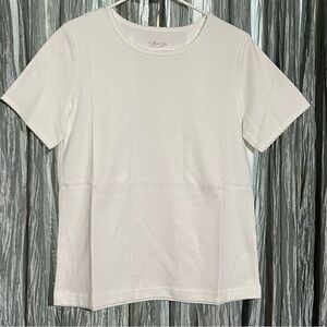 National White Round Neck T-shirt